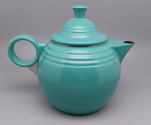 Fiesta Turquoise Green Enamel Teapot