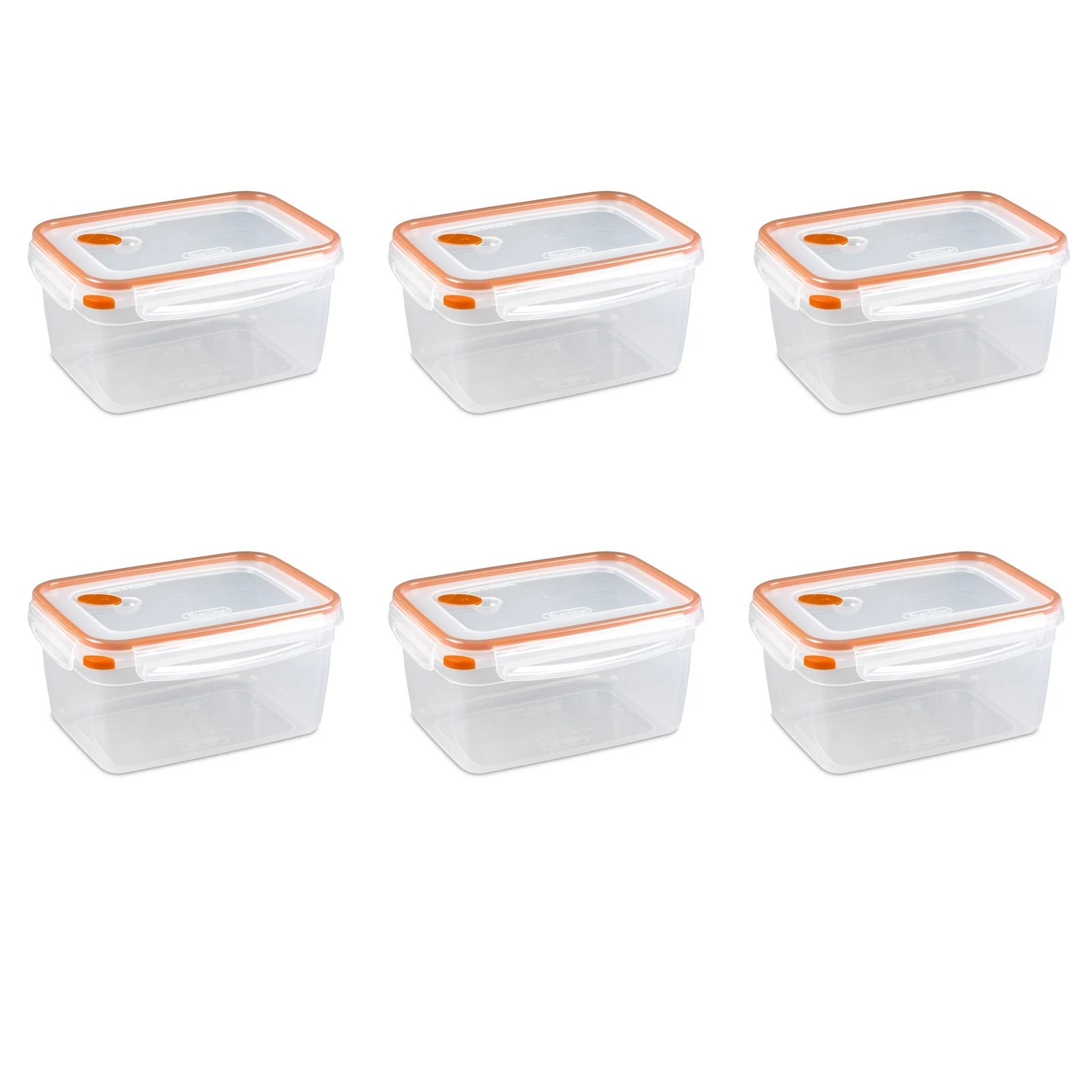 12.0 Cup Rectangle Latching Food Storage Container Airtight