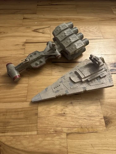 1997 Kenner Star Wars Collector Fleet Electronic Star Destroyer -Tantive IV Work