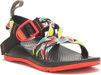 Chaco Unisex Kids Zx1 Ecotread Sandal Adjustable Double Strap Crust Multi - 13