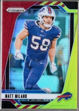 2024 Prizm RED/YELLOW-MATT MILANO- BUFFALO BILLS- /44 - EXCELLENT!