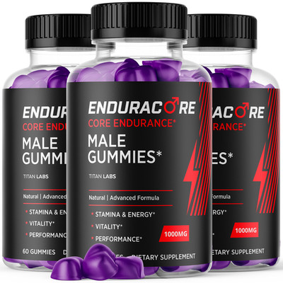 (3 Pack) Enduracore Gummys Advanced Male Support Formula Endura Core 180 Gummies