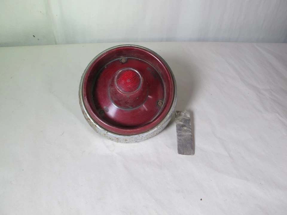 53 Ford Customline Crestline OEM Tail Light Lens and Bezel FRST-53 - Image 4 of 4