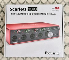Focusrite Scarlett 18i8 3rd Gen USB Audio Rec...
