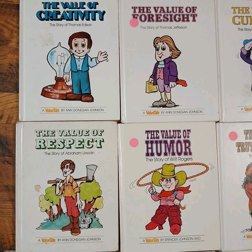 25 Vintage VALUE TALES Children's HC Book Lot Spencer Johnson Manners Valuetales - Picture 4 of 13