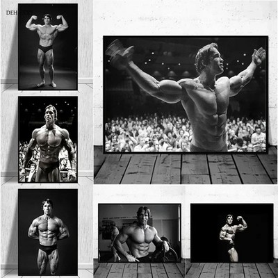 Moderne Fitness Wandkunst Arnold Schwarzenegger HD Leinwand Bild