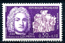 TIMBRE FRANCE 1968  N° 1550 ** CELEBRITE / FRANCOIS COUPERIN (pl)