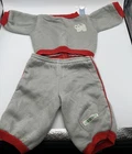 Vintage Cabbage Patch Kids Doll Clothes Gray/Red Cat Sweatsuit