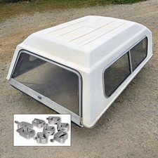 Fiberglass Truck Topper W8 Clamps 88x60 Fits Ranger S-10 Tacoma Frontier