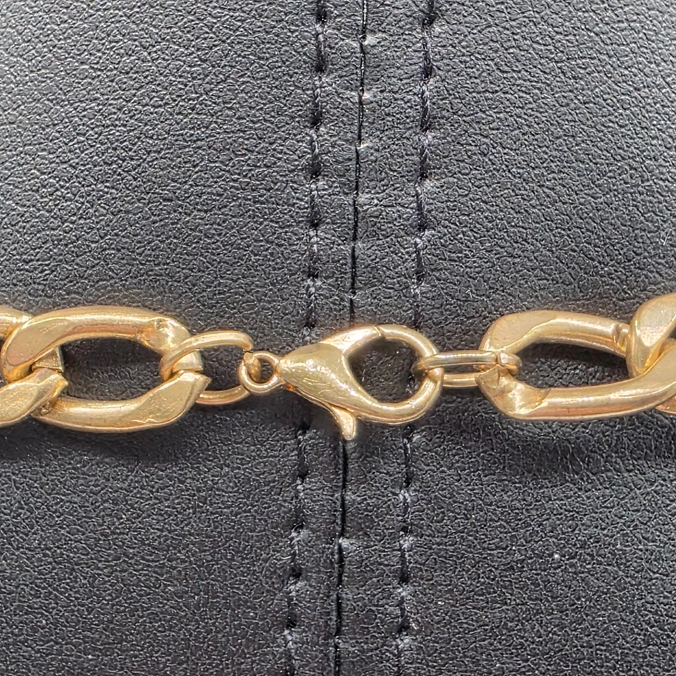 Colgante de tigre de cadena en tono dorado para mujer con acento de cristal collar distintivo 21" Foto 4 de 4