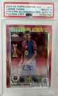 2024-25 Topps Chrome UEFA Lamine Yamal #27 Red Hongbao Auto /8 PSA 8 Auto 10