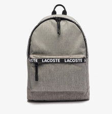 Lacoste Neocroc Laptop Backpack Tape Grey Chine
