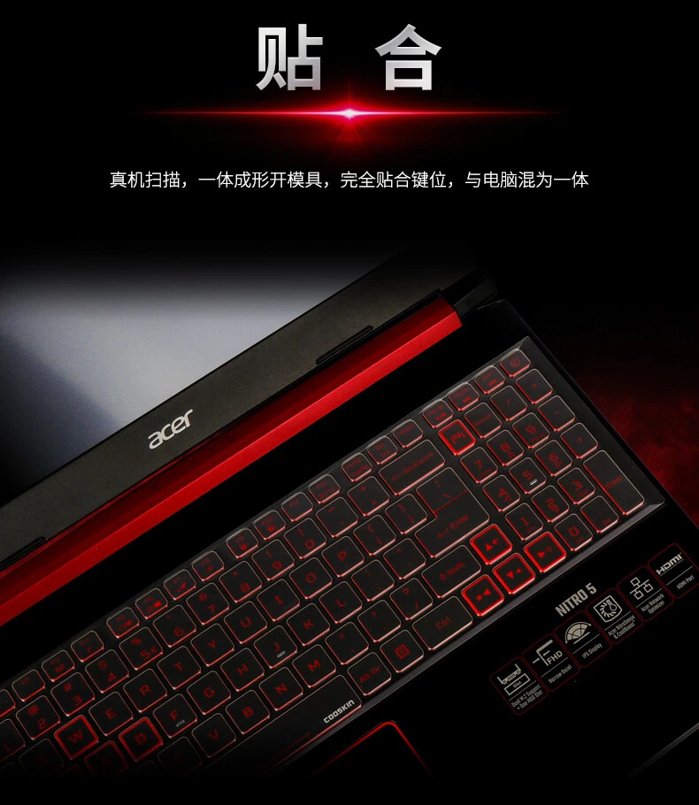 2PCS TPU Keyboard Protector Guard for Acer AN515-54 AN517-51 AN515-43 AN515-55 - Image 4 of 4