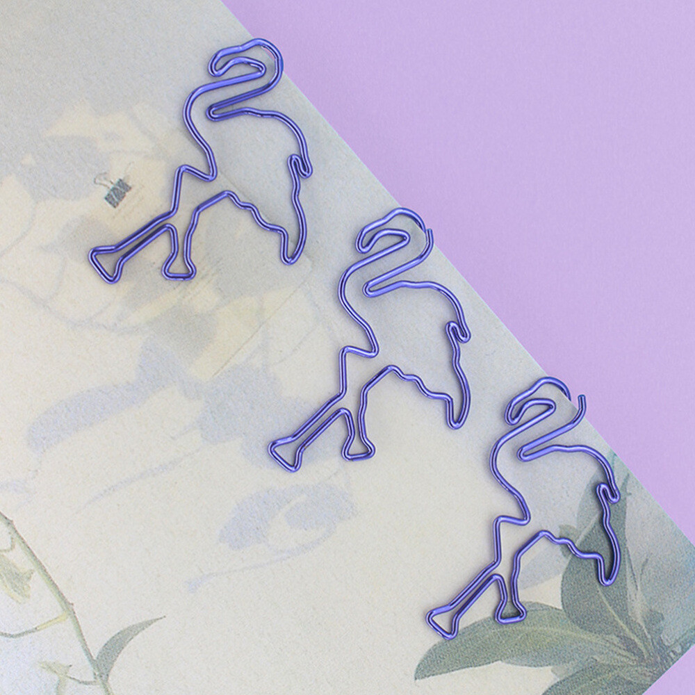 12Pcs Document Paper Clips Stationery Clips Paper Holder Clip Photo