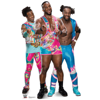 NEW DAY WWE Wrestlers CARDBOARD CUTOUT Standup Standee Poster Big E Kofi Xavier