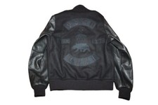 Ebbets Field Flannels VSCO MMXI Leather Wool Varsity Jacket Made in USA Rare 2XS