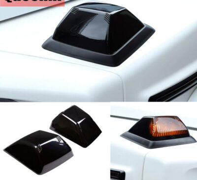 Hood Turn Signal Lamp Lens Cover Trim For Benz G-Class W463 G500 G63 19-23 Black