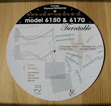 Marantz 6150/6170 Custom Designed Tonearm Cartridge Stylus Alignment Protractor