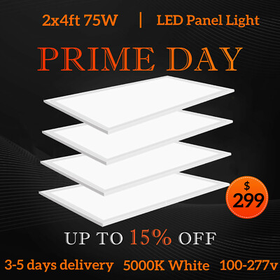 4pcs LED Flat Panel Light Recessed Ceiling Light Troffer Kitchen Bathroom Office