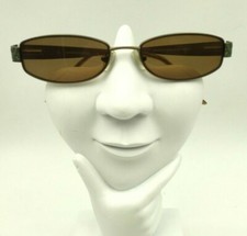 Vintage Priority Eyewear Jill Antique Gold Metal Oval Sunglasses FRAMES ONLY