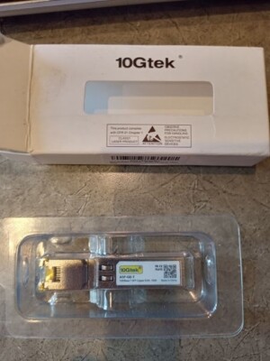 10GTEK   ASF-GE-T CLASS 1 LASER PRODUCT 1000BASE T SFP COPPER RJ45 100M