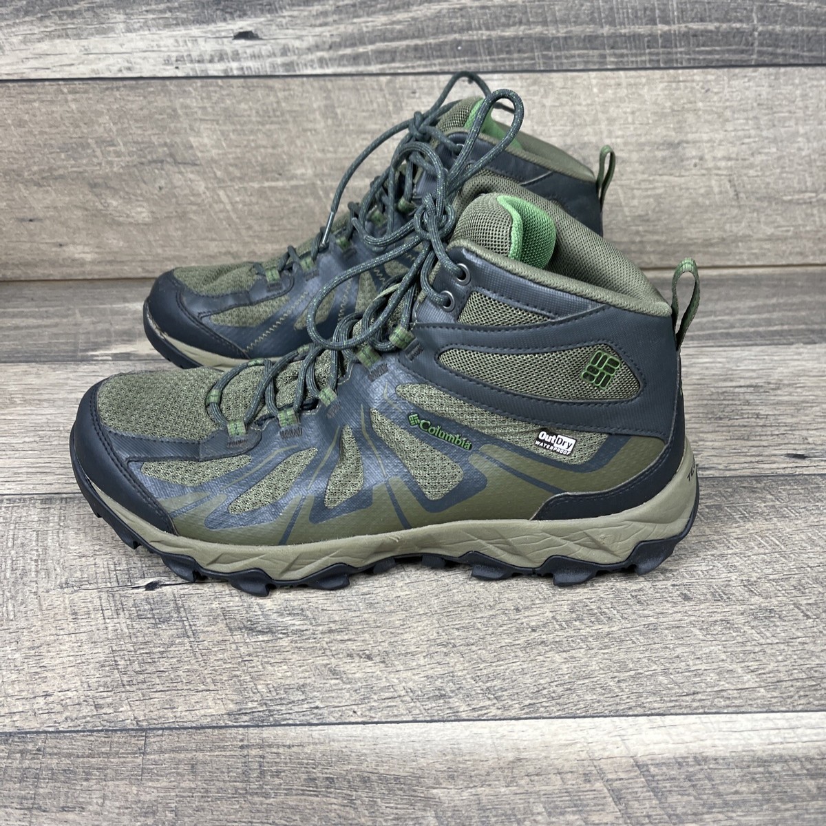 Columbia OMNI-GRIP TECHLITE Green Men BM1763-383 Size 10.5 | eBay
