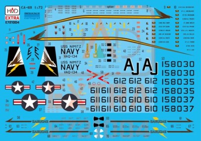 HAD Models HADE721004 - 1/72 EA-6B Prowler USS NIMITZ The final Countdown - Neu