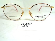 Nos Vtg 1990's MONET Eyeglass Frame MT-59 LAV Marine Brown Gold Violet ASW-10