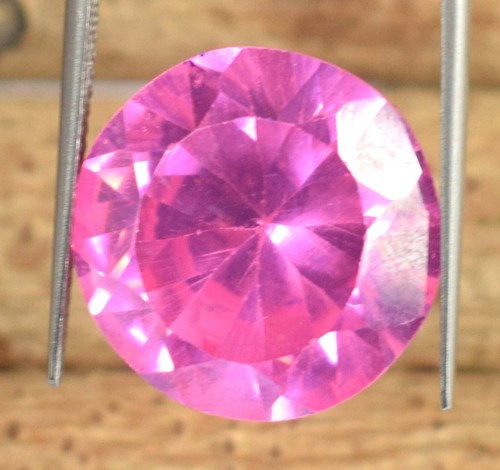 Natürlicher kambodschanischer rosa Zirkon 30,55 ct Rundschliff loser Edelstein zertifiziert E2551 - Bild 8 von 11