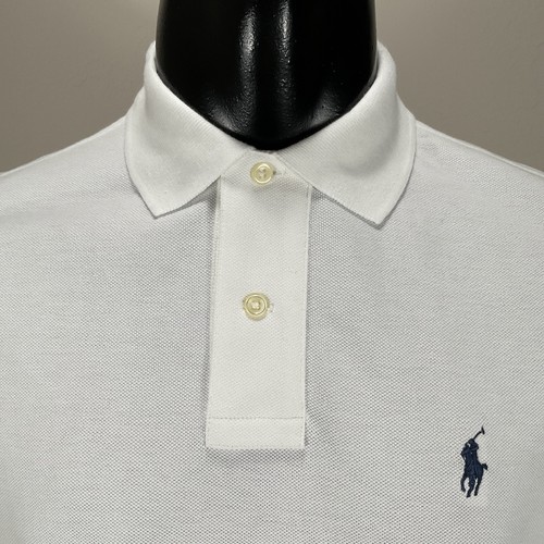 Polo Ralph Lauren Classic Fit Short Sleeve Cotton Mesh Polo Shirt Sz S White - Picture 5 of 7