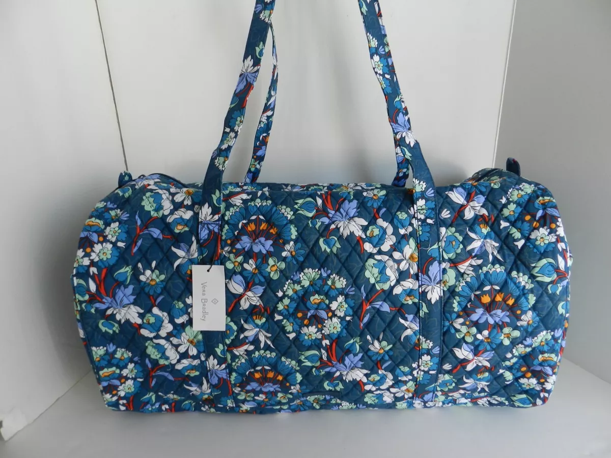 Vera Bradley Large Traveler Duffel Travel Bag in Floral Bursts