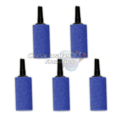 Aquarium 1" AIRSTONES Fish Tank Air Stone Small 25mm Oxygen Bubbles Pump x5