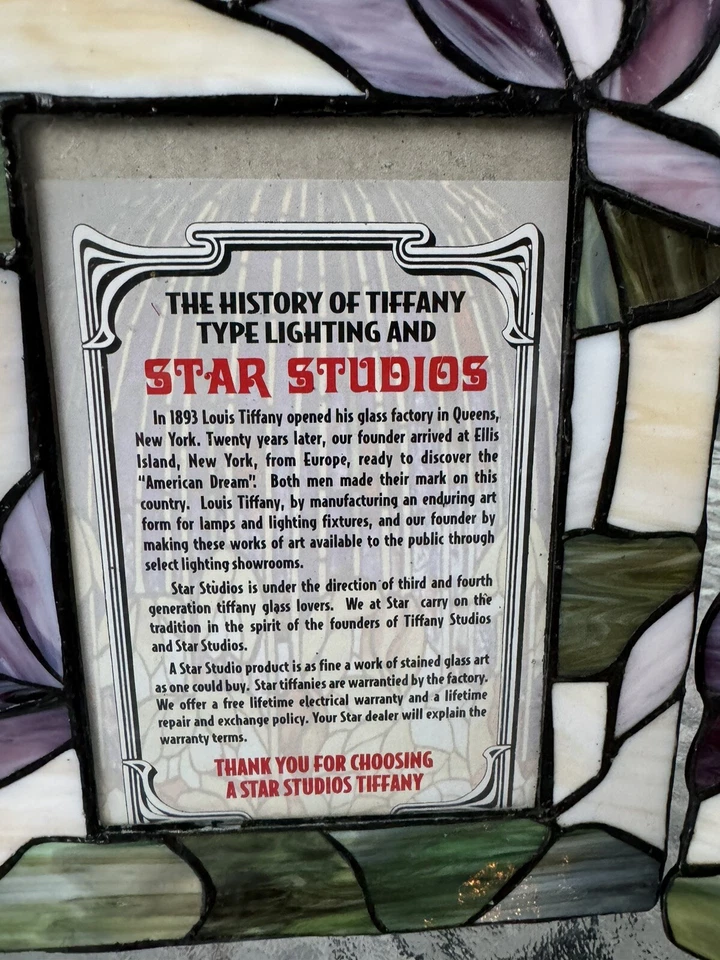 Juego de 2 marcos de fotos de vitrales florales G Foto 2 de 4