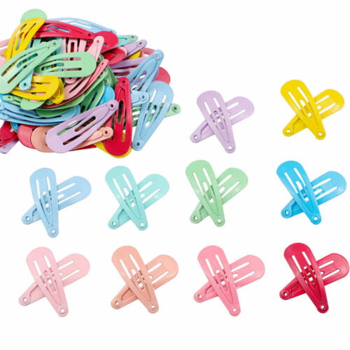 50Pcs/Box Candy Color Hair Clips Hair Barrettes Baby Kids Hairpin Hair Dresses ɘ - Picture 1 of 23