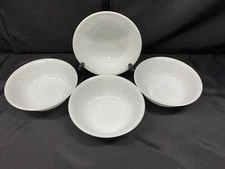Corelle "WINTER FROST WHITE " Corning ~ Set of 4 ~ Soup / Cereal Bowls ~ 6 1/4"