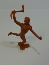 Solid Plastic 1964 Indian Warrior with Tomahawk by Louis Marx
