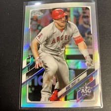 Mike Trout 2021 Topps Chrome Update Baseball #ASG-1 All Star Game Refractor 🔥