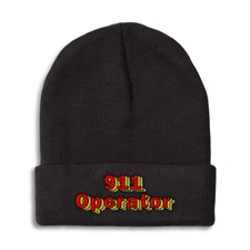 Beanies for Men 911 Operator Winter Hats for Women Acrylic Skull Cap 1 Size