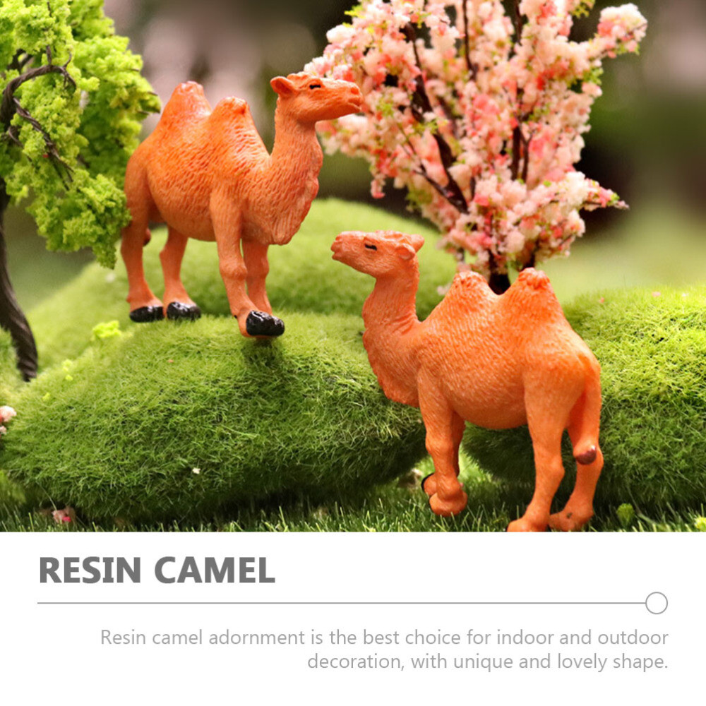 11 Piece Hand Painted Camel Figurines - Miniature Animal Collection For Decor