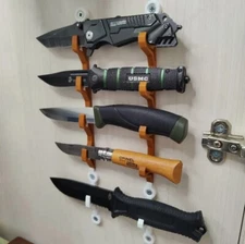 Vertical Wall Mount Display Knife Holder