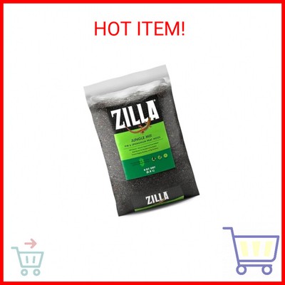 Zilla Pet Reptile Terrarium Substrate Bedding, Jungle Mix, for Frogs, Rainforest