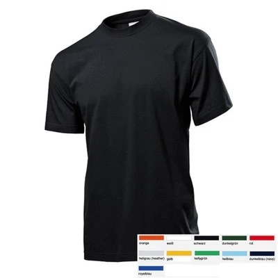 5 x T-Shirts Stedman Classic Basic Shirts 5er SET Größe S-3XL 11 Farben ST2000