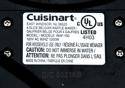 Cuisinart WAF-150 4-Slice Belgian Waffle Maker Stainless Steel Tested - Picture 5 of 14