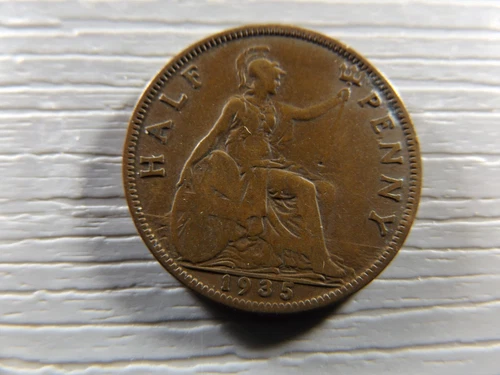 1935 George V Half Penny — photo from another recent sale