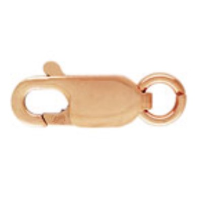 10mm 18ct Red Rose Gold Plated Silver Lobster Trigger Clasp Catch Jump Ring