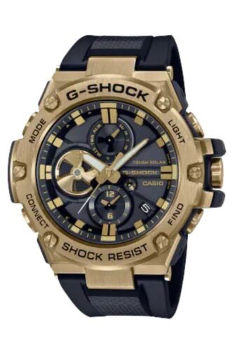 Casio G-Shock G-Steel Tough Solar Mobile Link Feature Men's Watch GSTB100GB1A9 - Picture 1 of 3
