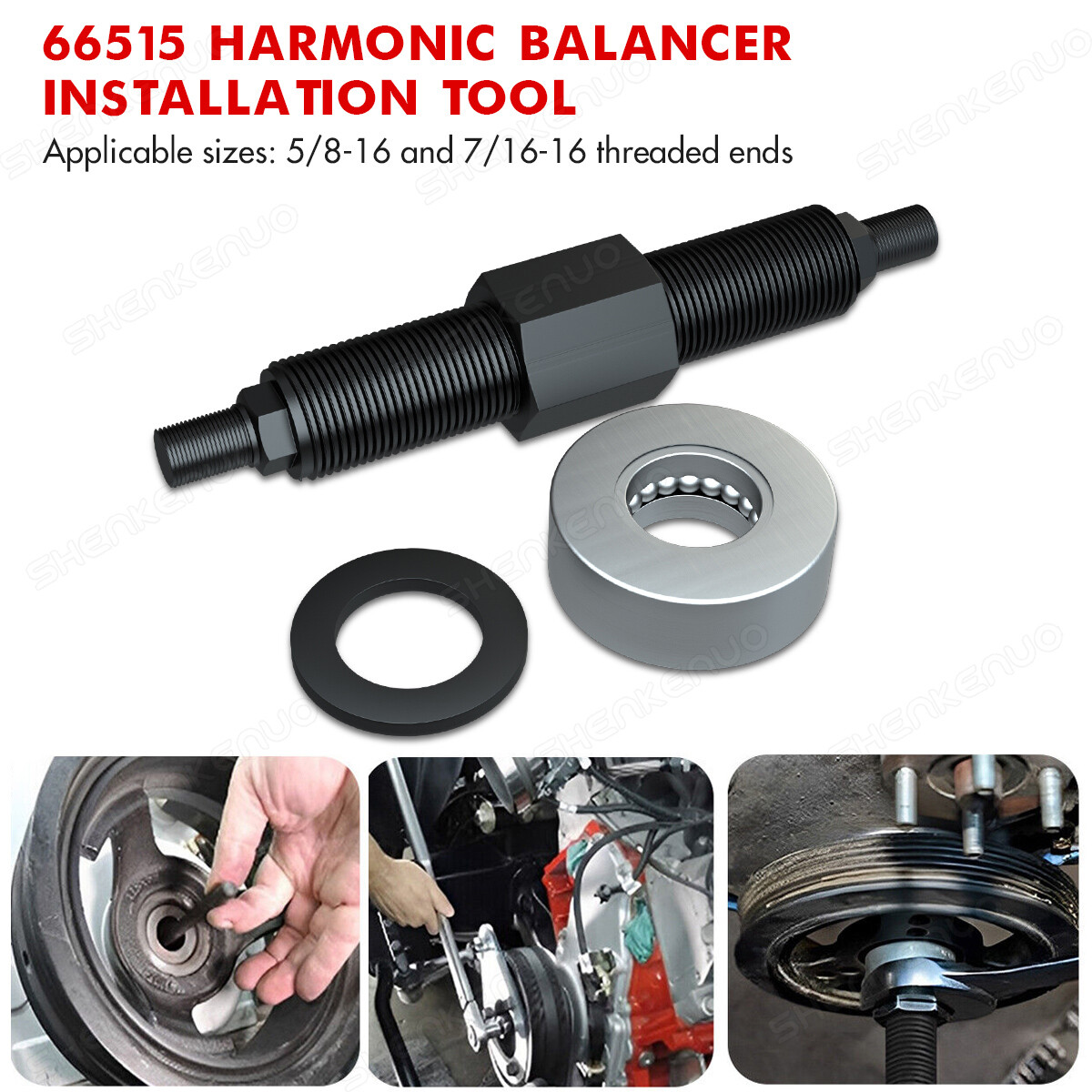 Harmonic Balancer Tool 66515; Installation Tool for Chevy SBC , BBC