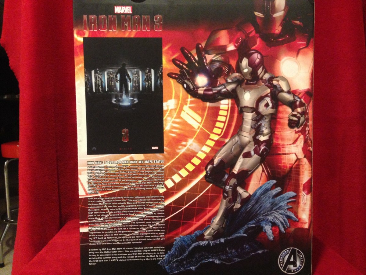 IRON MAN 3 Mark 42 XLII Kotobukiya 1/6 scale ArtFX / BRAND IRON MAN 3 Mark 42 XLII Kotobukiya 1/6 scale ArtFX / BRAND