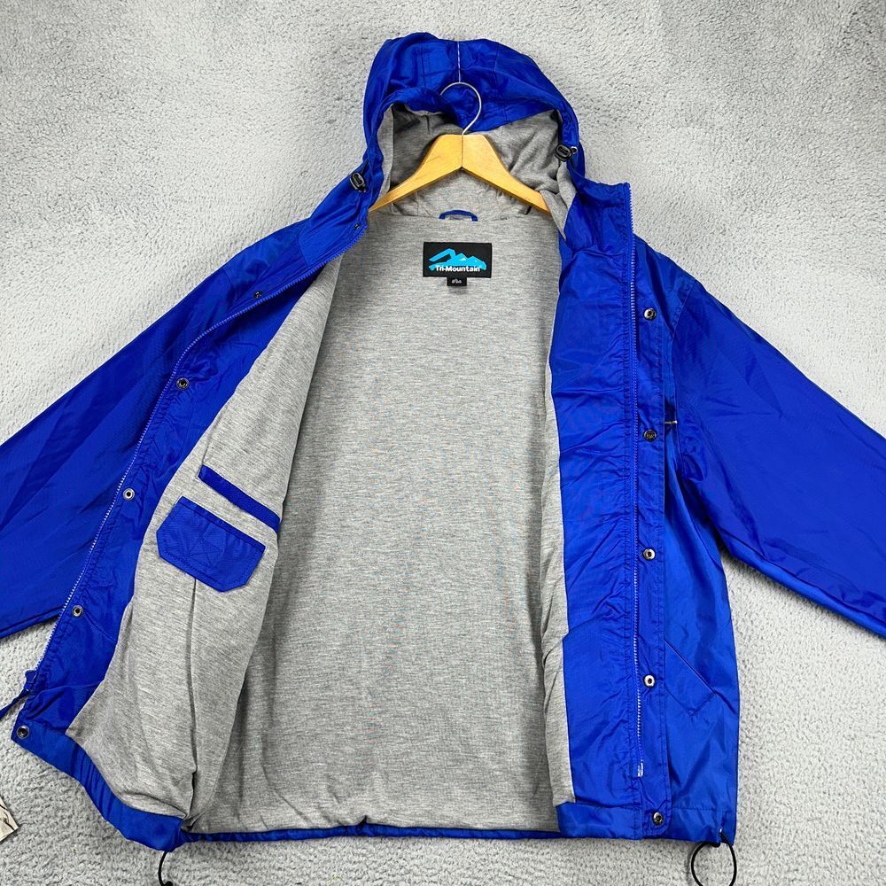 Tri-Mountain Windbreaker Jacket Mens Large Blue Nylon Tri-Mountain Windbreaker Jacket Mens Large Blue Nylon