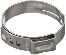 25 pc Bag, Oetiker Style Stainless Steel Clamp, Cinch Crimp Ring Size 10.9 mm,